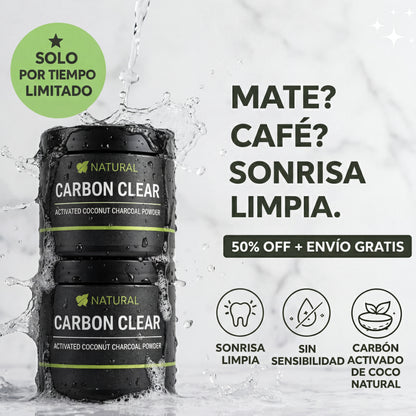Blanqueador Dental Carbon Activado de Coco